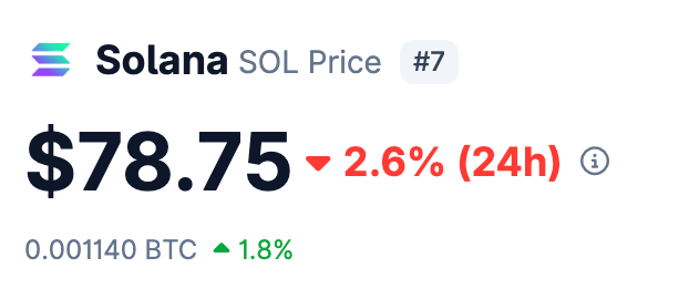 Solana logo falling